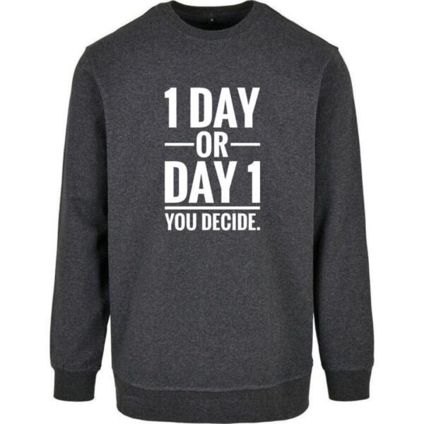 1 day or day 1 you decide sweatshirt