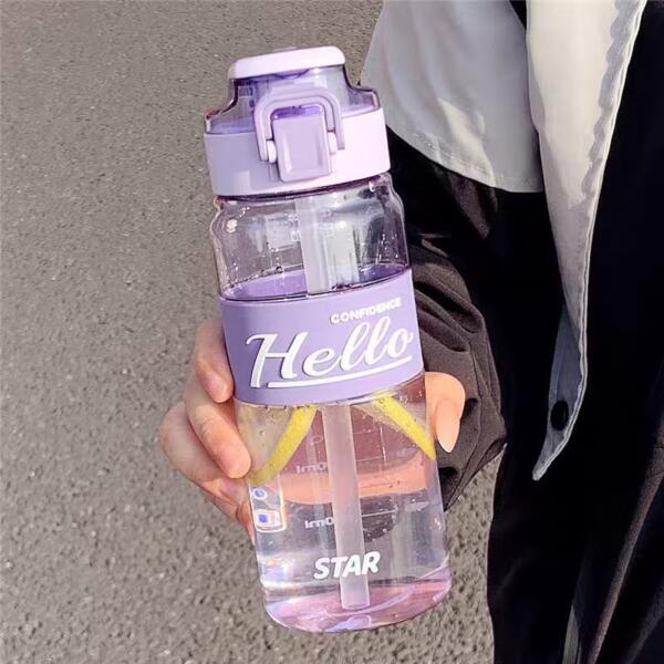 Hello 720ml Premium Silicone Grip Water Bottle 1