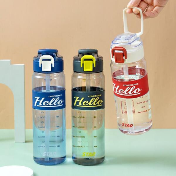 Hello 720ml Premium Silicone Grip Water Bottle 1