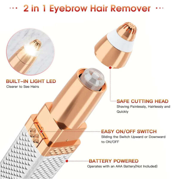 Women Body Facial Eyebrow Trimmer 2 in1