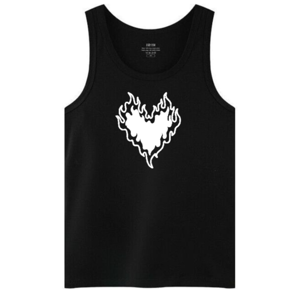 burning heart tanktop