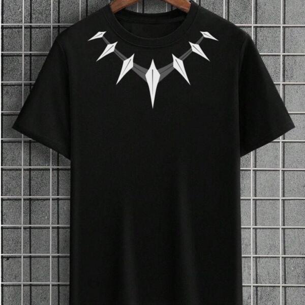 Black Panther Collar T-Shirt