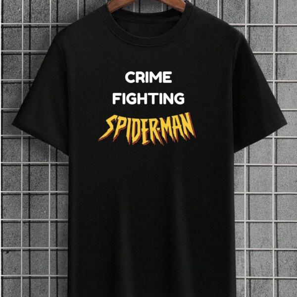 Crime Fighting Spiderman T-Shirt