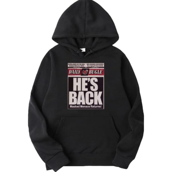 Daily Bugle Mask Menace Returns Hoodie