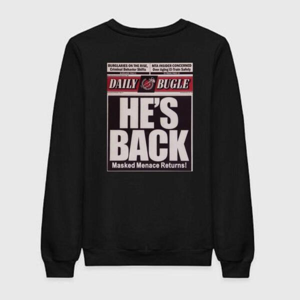 Daily Bugle Mask Menace Returns Sweatshirt