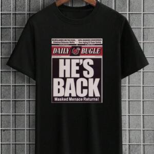 Daily Bugle Mask Menace Returns T-Shirt