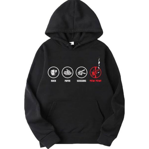 Rock Paper Scissors Deadpool Hoodie