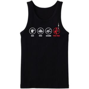 Rock Paper Scissors Deadpool Tanktop