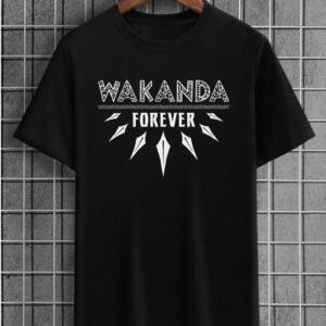 Wakanda Forever Collar T-Shirt
