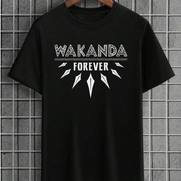 Wakanda Forever Collar T-Shirt