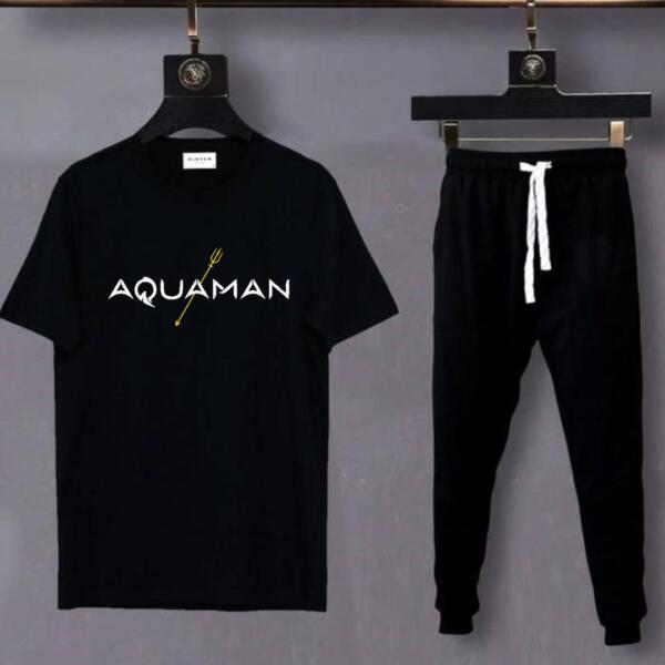 Aquaman Text And Trident Tracksuit