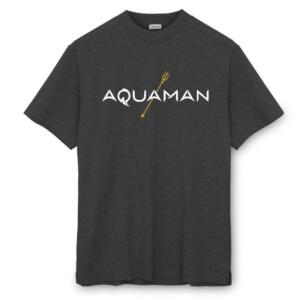 Aquaman Text With Trident T-Shirt