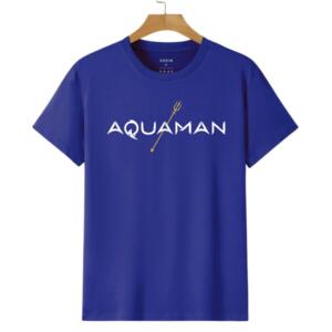 Aquaman Text With Trident T-Shirt (4)