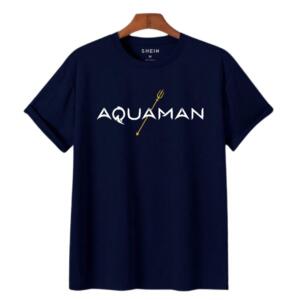 Aquaman Text With Trident T-Shirt (5)