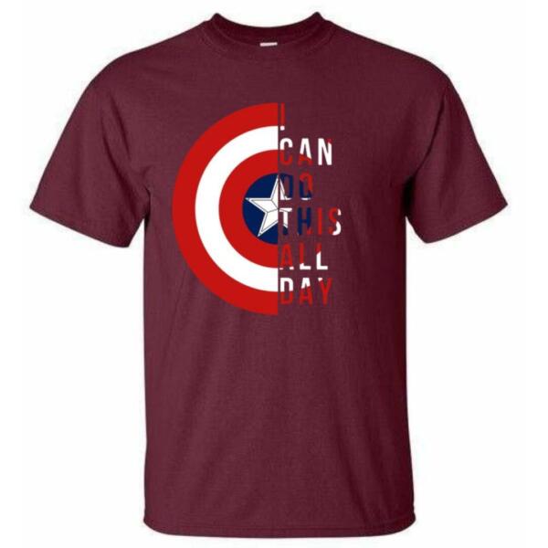 Captain America I Can Do This All Day T-Shirt (6)