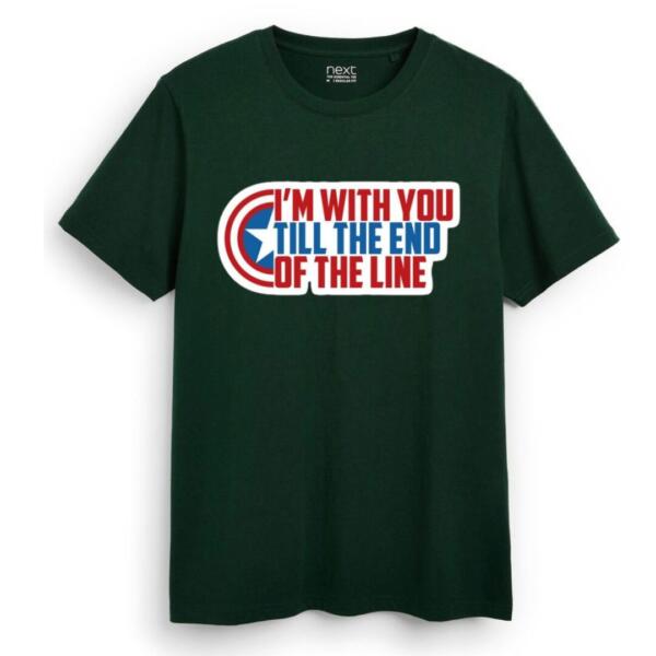 Captain America I'm With You Till The End Of The Line T-Shirt (2)