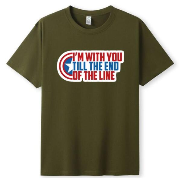 Captain America I'm With You Till The End Of The Line T-Shirt (3)