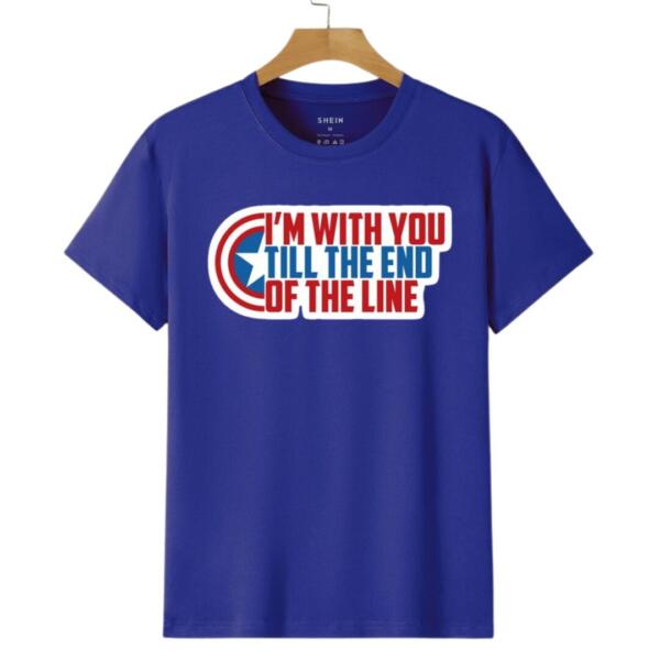Captain America I'm With You Till The End Of The Line T-Shirt (4)