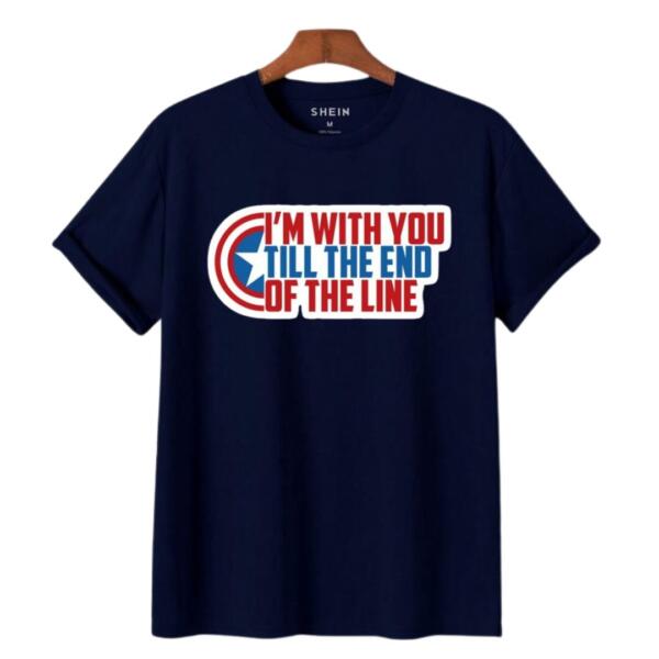 Captain America I'm With You Till The End Of The Line T-Shirt (5)