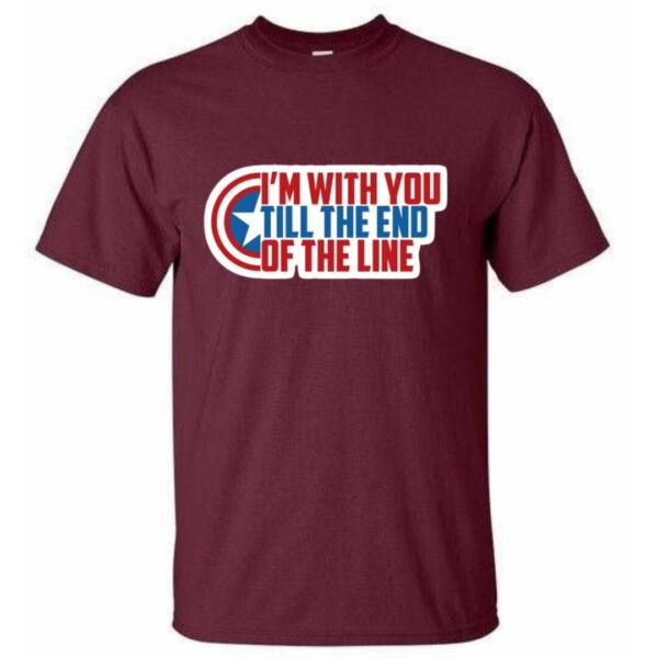 Captain America I'm With You Till The End Of The Line T-Shirt (6)