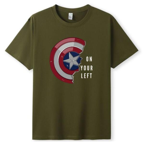 Captain America On Your Left T-Shirt (3)