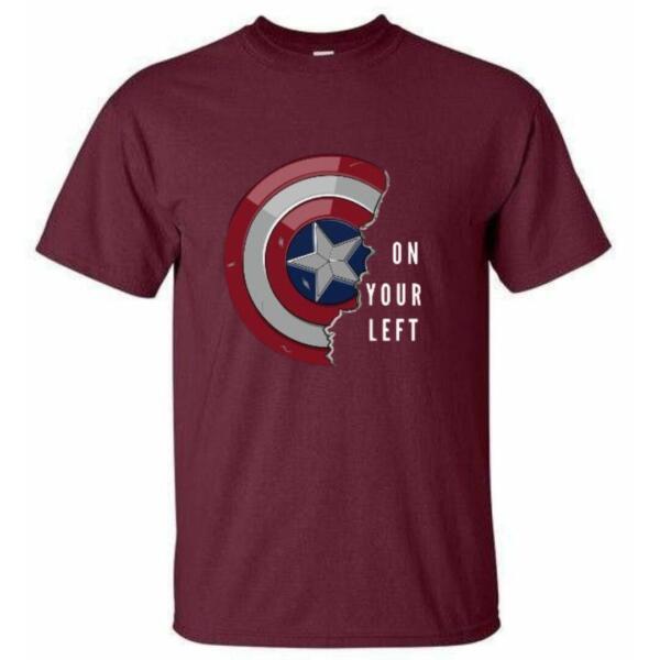 Captain America On Your Left T-Shirt (6)