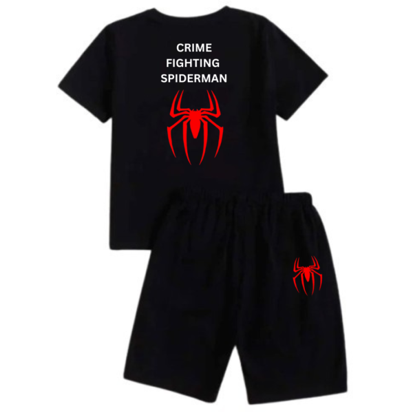 Crime Fighting Spiderman Short Tracksuit Crime Fighting Spiderman Short Tracksuit