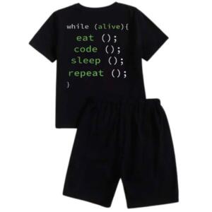 Eat Sleep Code Repeat Short Tracksuit