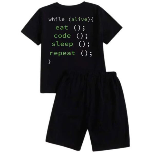 Eat Sleep Code Repeat Short Tracksuit
