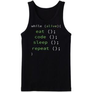 Eat Sleep Code Repeat Tanktop