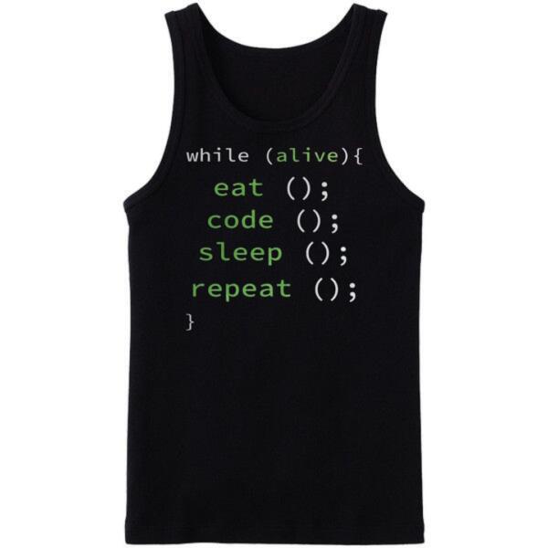 Eat Sleep Code Repeat Tanktop