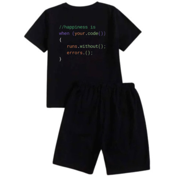 Happiness Is When Your Code Runs Without Errors Short Tracksuit