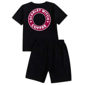 Scarlet Witch Coffee Short Tracksuit