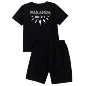 Wakanda Forever Collar Short Tracksuit