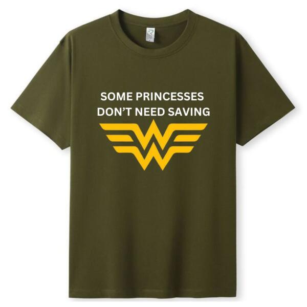 Wonder Woman Some Princesses Don't Need Saving T-Shirt (3)