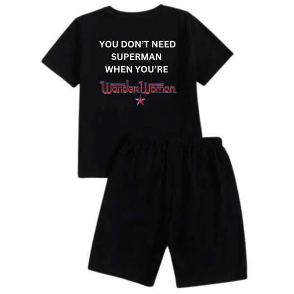 You Don't Need Superman When You're Wonder Woman Short Tracksuit