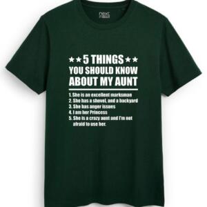 5 Things You Should Know My Aunt T-Shirt (7)