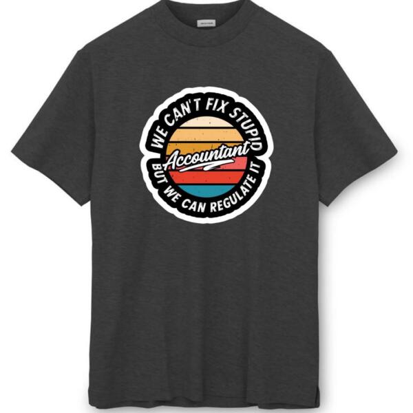 Accountant We Can't Fix Stupid T-Shirt (8)