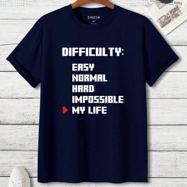 Difficulty My Life T-Shirt (3)