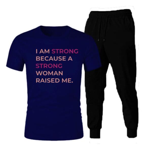 I Am Strong Because A Strong Woman Raised Me Tracksuit