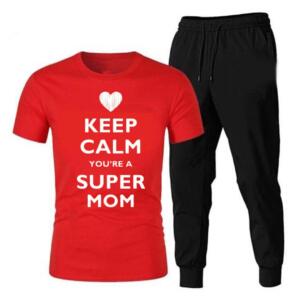 Keep Calm You're A Super Mom Tracksuit