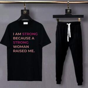 I Am Strong Because A Strong Woman Raised Me Tracksuit