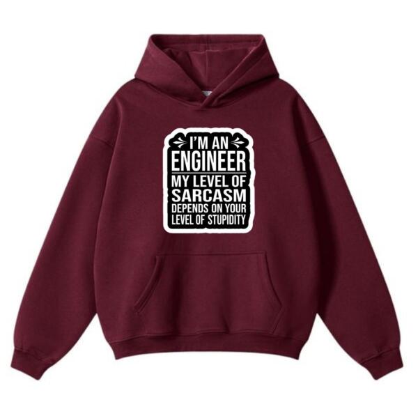 Engineer My Level Of Sarcasm Hoodie (2)