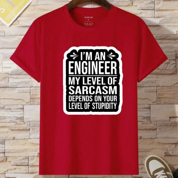 Engineer My Level Of Sarcasm T-Shirt (2)