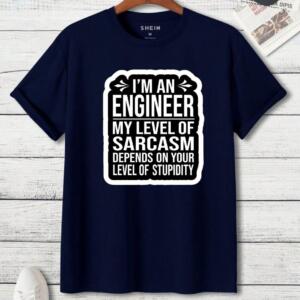 Engineer My Level Of Sarcasm T-Shirt (3)
