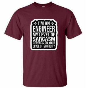 Engineer My Level Of Sarcasm T-Shirt (4)