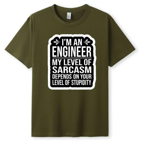 Engineer My Level Of Sarcasm T-Shirt (5)