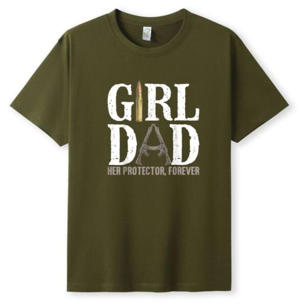 Girl Dad Her Protector Forever T-Shirt (5)