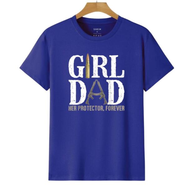 Girl Dad Her Protector Forever T-Shirt (6)