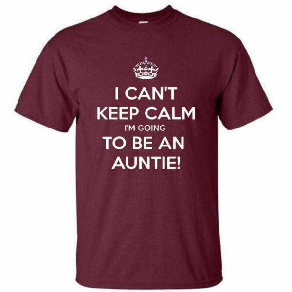 I Can't Keep Calm I'm Going To Be An Auntie T-Shirt (4)